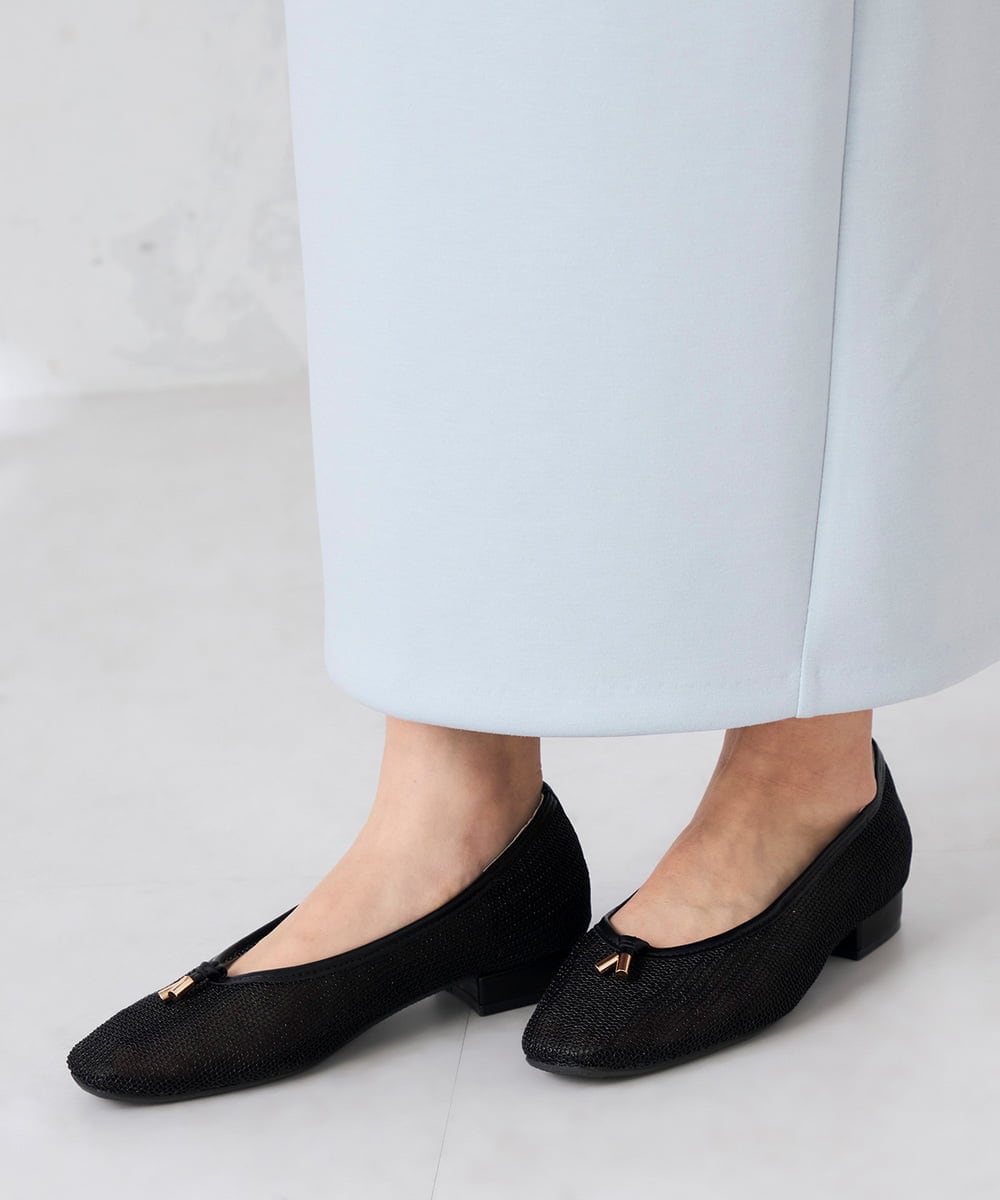 KS6GD05059 a.v.v(アー・ヴェ・ヴェ) メッシュパンプス ブラック