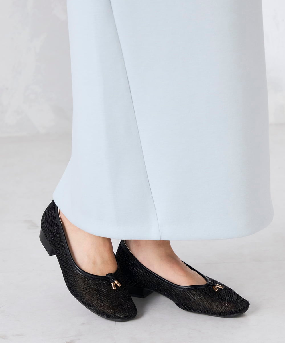 KS6GD05059 a.v.v(アー・ヴェ・ヴェ) メッシュパンプス ブラック