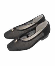 KS6GD05059 a.v.v(アー・ヴェ・ヴェ) メッシュパンプス ブラック