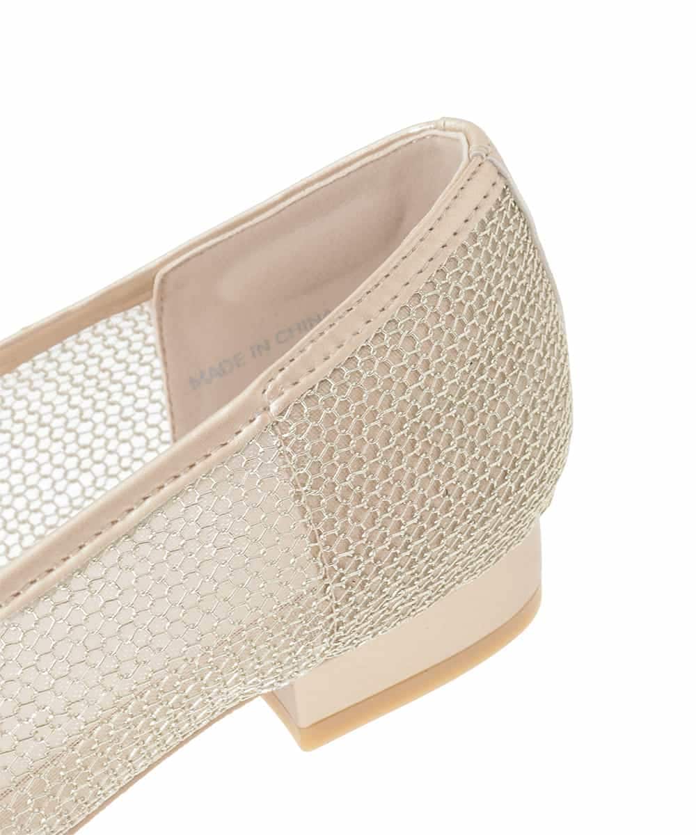 KS6GD05059 a.v.v(アー・ヴェ・ヴェ) メッシュパンプス ゴールド