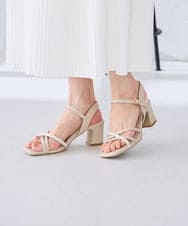 KS6GD07059 a.v.v(アー・ヴェ・ヴェ) クロスストラップサンダル アイボリー