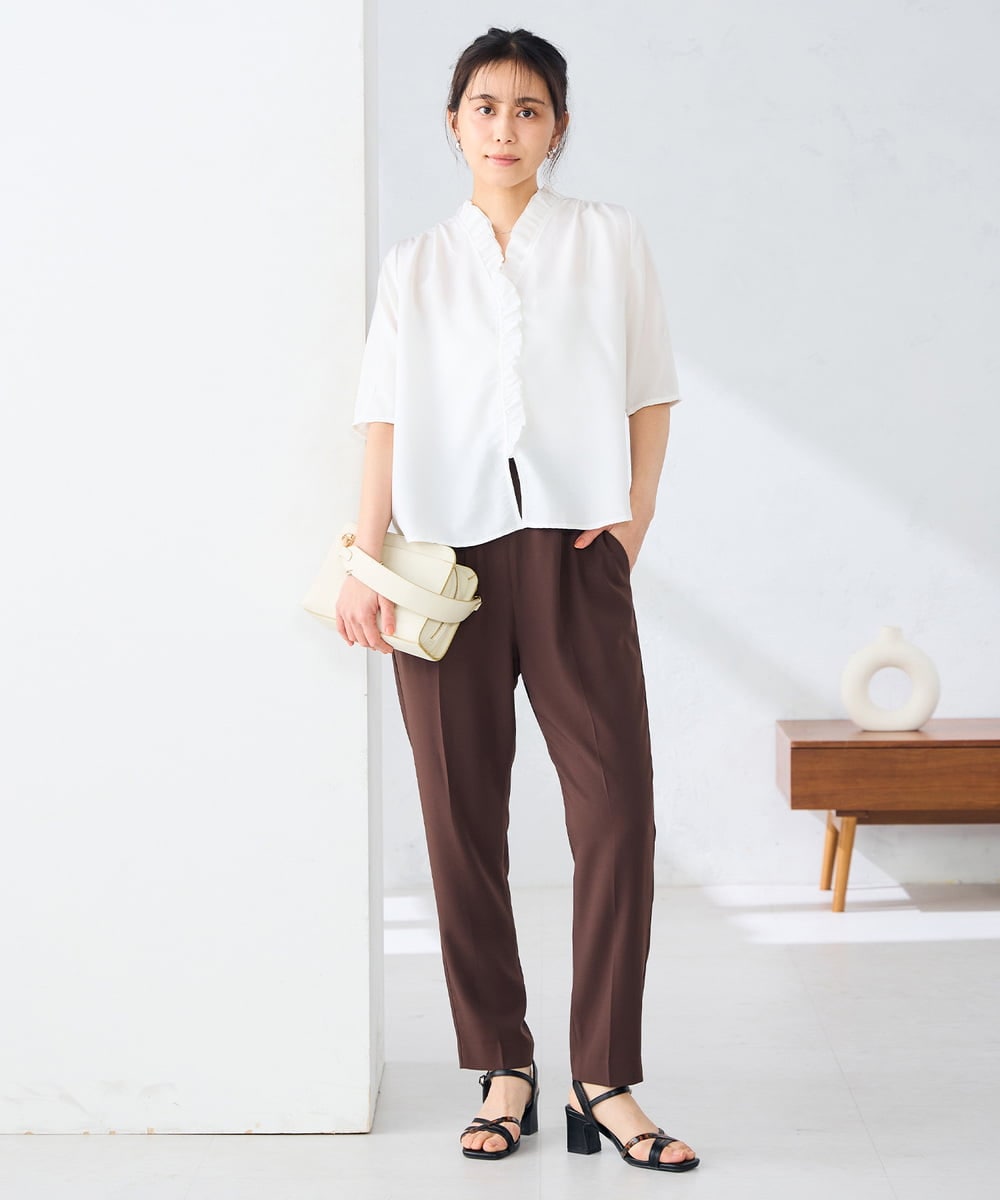 KS6GD07059 a.v.v(アー・ヴェ・ヴェ) クロスストラップサンダル アイボリー