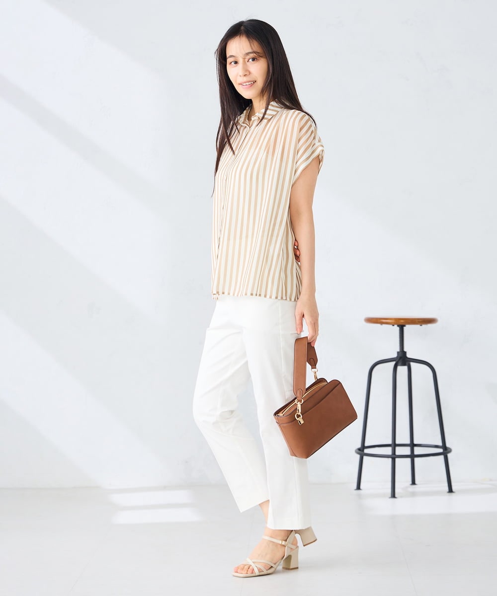 KS6GD07059 a.v.v(アー・ヴェ・ヴェ) クロスストラップサンダル アイボリー