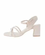 KS6GD07059 a.v.v(アー・ヴェ・ヴェ) クロスストラップサンダル アイボリー