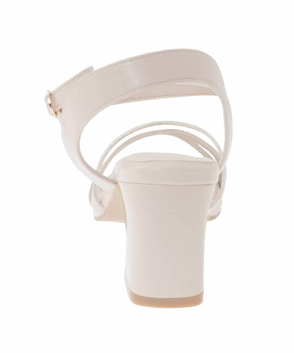 KS6GD07059 a.v.v(アー・ヴェ・ヴェ) クロスストラップサンダル アイボリー