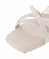 KS6GD07059 a.v.v(アー・ヴェ・ヴェ) クロスストラップサンダル アイボリー