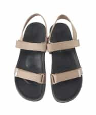 KS6GD08059 a.v.v(アー・ヴェ・ヴェ) 厚底ベルトサンダル ブラウン