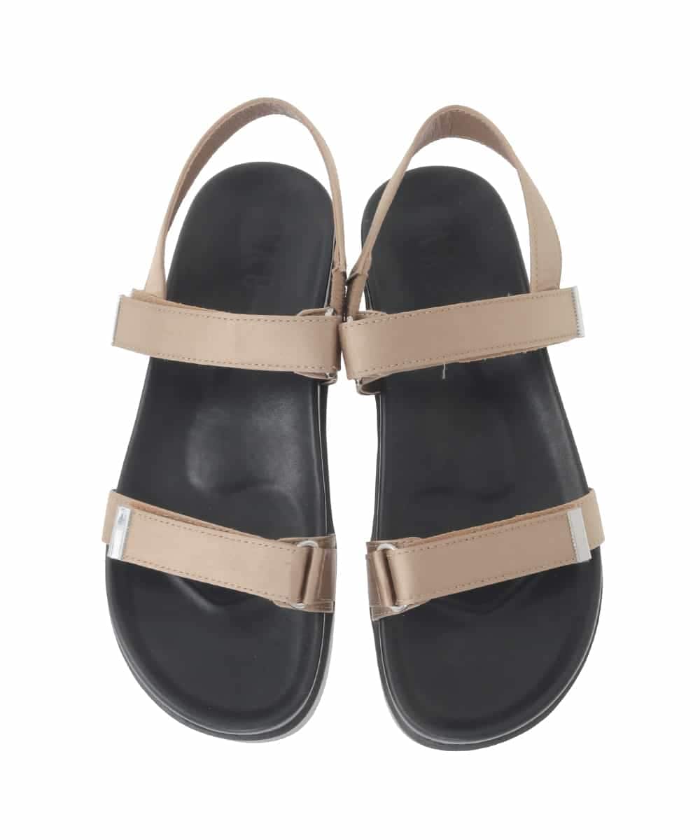 KS6GD08059 a.v.v(アー・ヴェ・ヴェ) 厚底ベルトサンダル ブラウン
