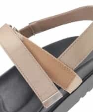 KS6GD08059 a.v.v(アー・ヴェ・ヴェ) 厚底ベルトサンダル ブラウン