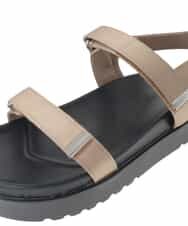 KS6GD08059 a.v.v(アー・ヴェ・ヴェ) 厚底ベルトサンダル ブラウン