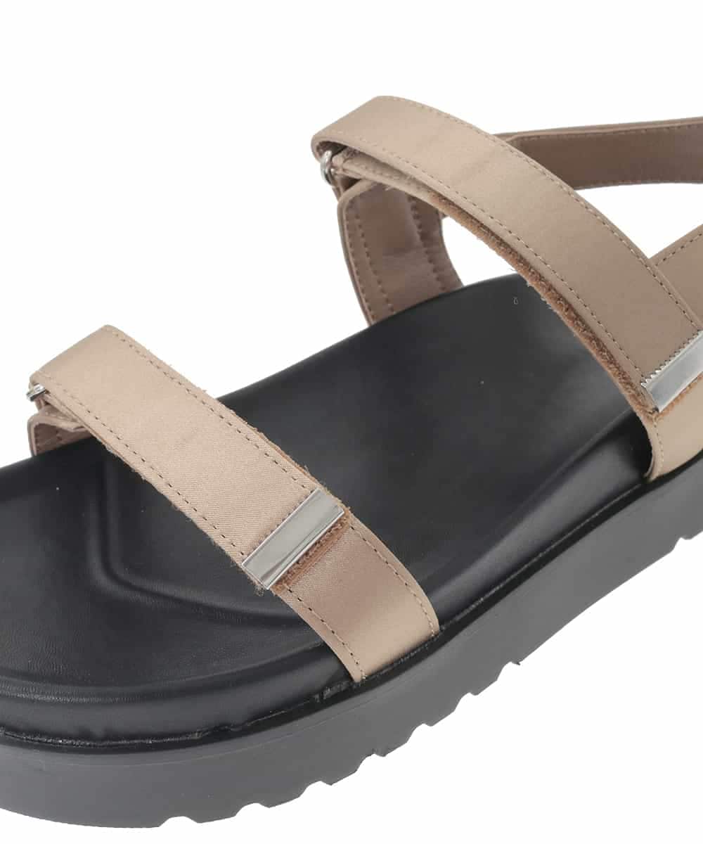 KS6GD08059 a.v.v(アー・ヴェ・ヴェ) 厚底ベルトサンダル ブラウン