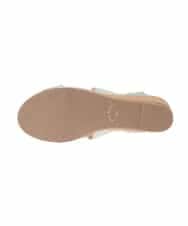 KS6GD10049 a.v.v(アー・ヴェ・ヴェ) クロスゴムサンダル シルバー