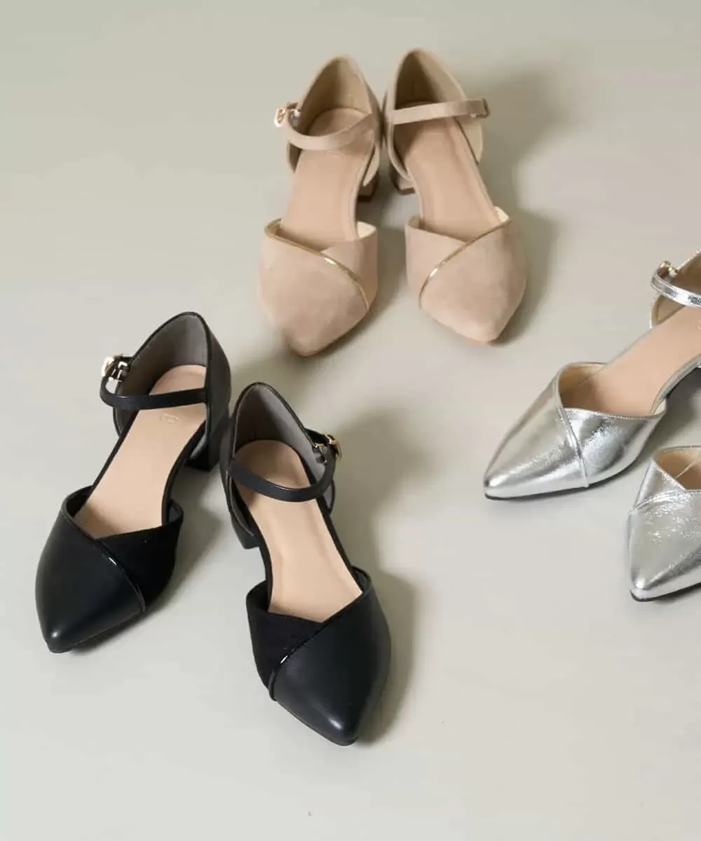 KS6TD02059 a.v.v(アー・ヴェ・ヴェ) セパレートパンプス ブラック