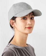 KS7AD01029 a.v.v(アー・ヴェ・ヴェ) 刺繍ロゴフランネルキャップ ダークグレー