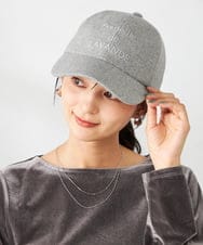 KS7AD01029 a.v.v(アー・ヴェ・ヴェ) 刺繍ロゴフランネルキャップ ダークグレー