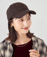 KS7AD01029 a.v.v(アー・ヴェ・ヴェ) 刺繍ロゴフランネルキャップ ダークグレー