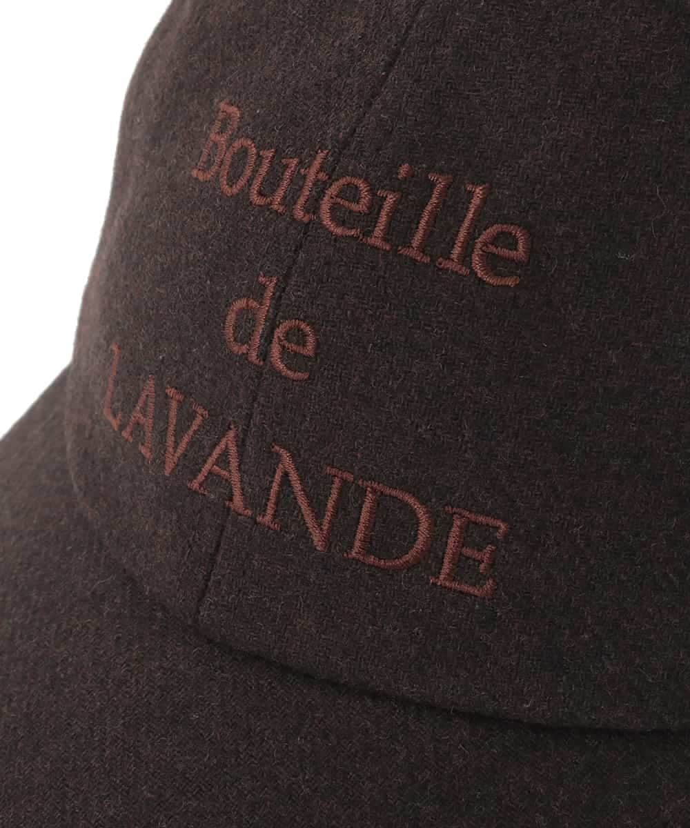 KS7AD01029 a.v.v(アー・ヴェ・ヴェ) 刺繍ロゴフランネルキャップ ブラウン