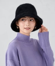 KS7AD02034 a.v.v(アー・ヴェ・ヴェ) シャギーニットバケハ ブラック