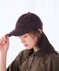 KS7AG01029 a.v.v(アー・ヴェ・ヴェ) コーデュロイロゴキャップ アイボリー