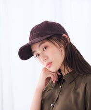KS7AG01029 a.v.v(アー・ヴェ・ヴェ) コーデュロイロゴキャップ アイボリー