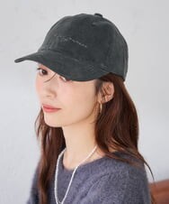 KS7AG01029 a.v.v(アー・ヴェ・ヴェ) コーデュロイロゴキャップ アイボリー