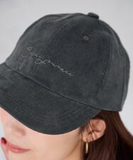 KS7AG01029 a.v.v(アー・ヴェ・ヴェ) コーデュロイロゴキャップ アイボリー