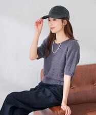 KS7AG01029 a.v.v(アー・ヴェ・ヴェ) コーデュロイロゴキャップ アイボリー