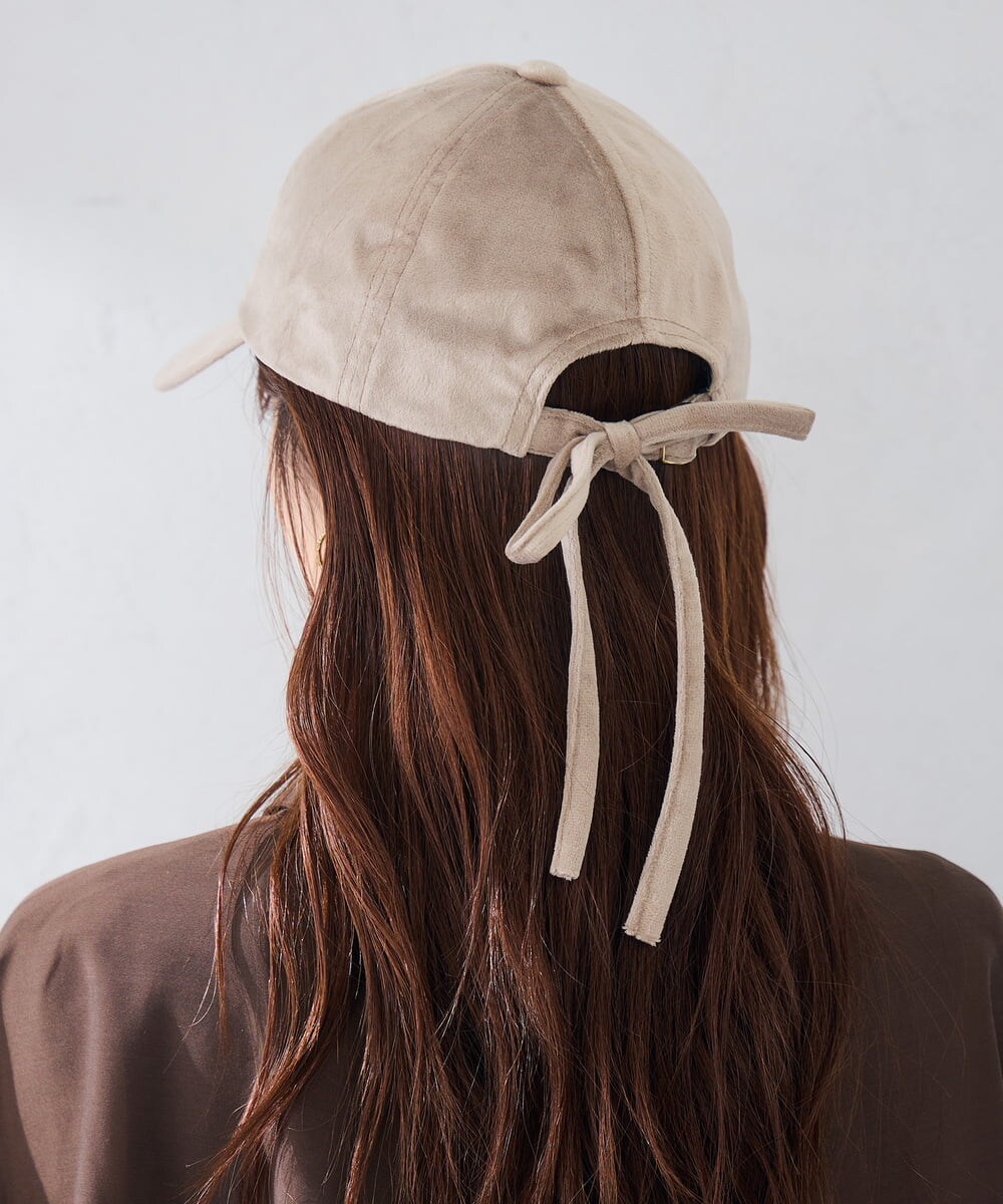 KS7AG02029 a.v.v(アー・ヴェ・ヴェ) 2WAY バックリボンキャップ ネイビー