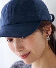 KS7AG02029 a.v.v(アー・ヴェ・ヴェ) 2WAY バックリボンキャップ ネイビー