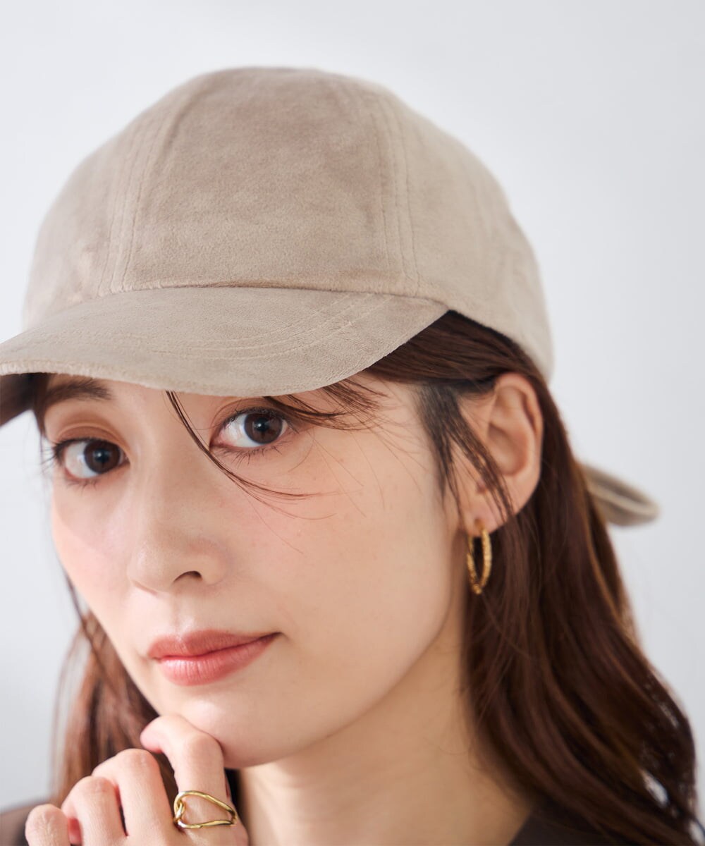 KS7AG02029 a.v.v(アー・ヴェ・ヴェ) 2WAY バックリボンキャップ ライトグレー