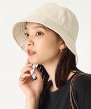 KS7AS12034 a.v.v(アー・ヴェ・ヴェ) フェイクレザーバケットハット アイボリー