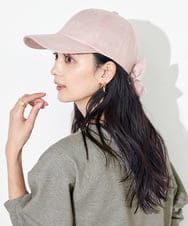 KS7GA01029 a.v.v(アー・ヴェ・ヴェ) 麻リボンキャップ ピンク