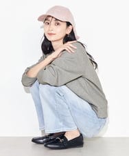 KS7GA01029 a.v.v(アー・ヴェ・ヴェ) 麻リボンキャップ ピンク