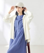 KS7GA01029 a.v.v(アー・ヴェ・ヴェ) 麻リボンキャップ ピンク