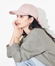 KS7GA01029 a.v.v(アー・ヴェ・ヴェ) 麻リボンキャップ ピンク