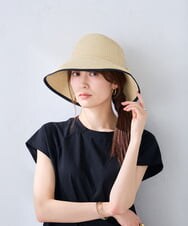 KS7GD01034 a.v.v(アー・ヴェ・ヴェ) バックリボンハット ベージュ