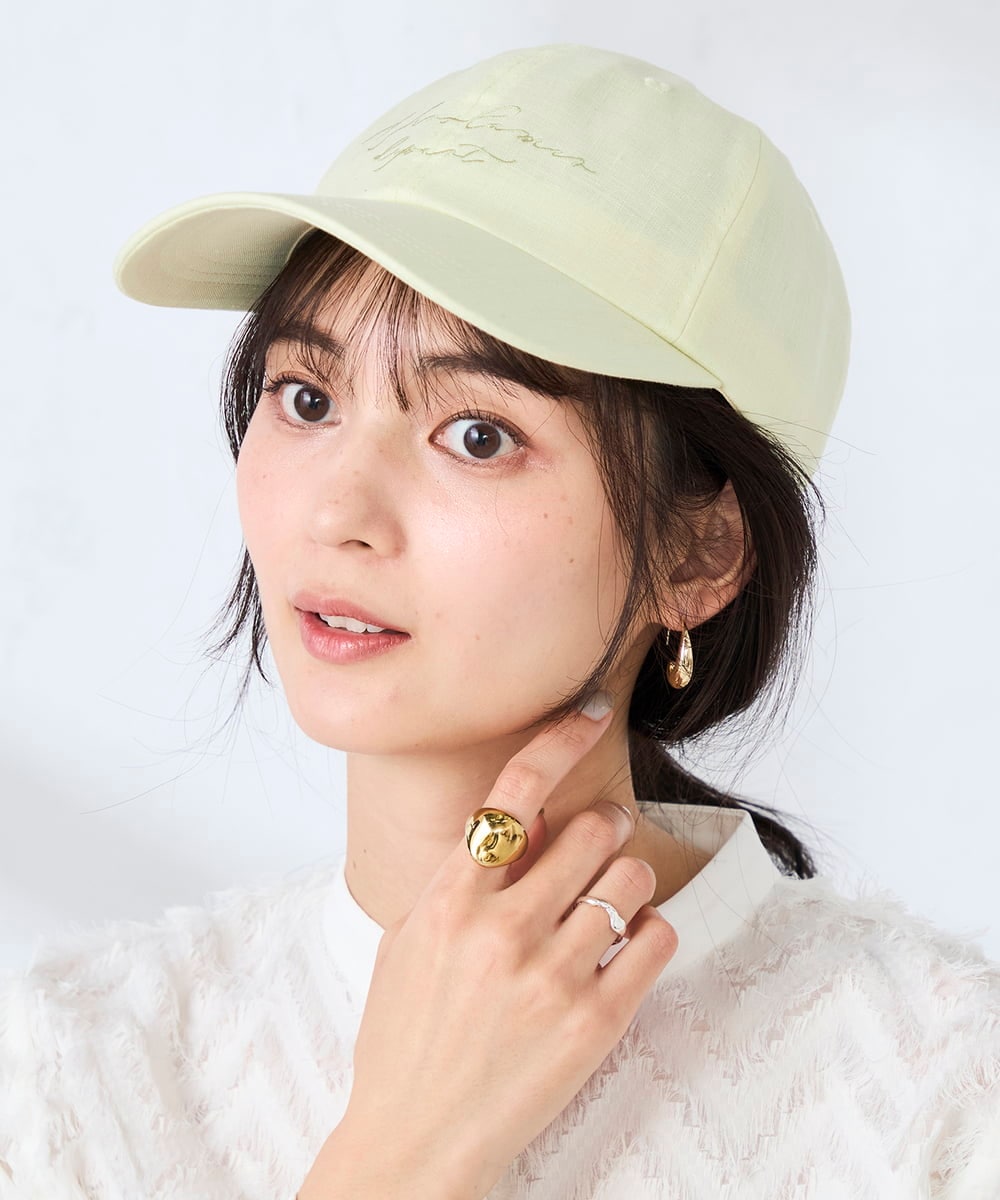 KS7GD02029 a.v.v(アー・ヴェ・ヴェ) リネンキャップ グリーン