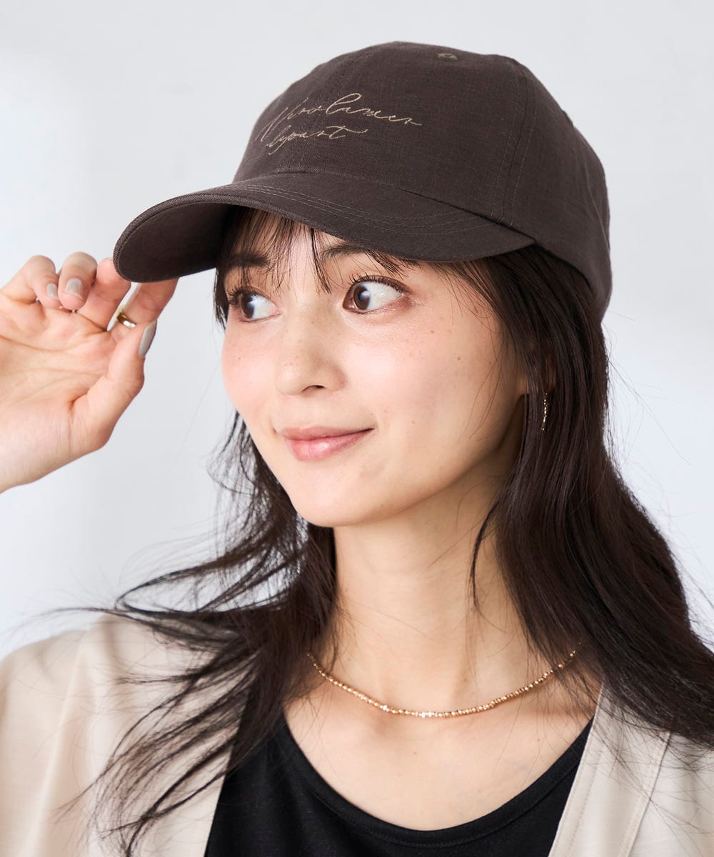 KS7GD02029 a.v.v(アー・ヴェ・ヴェ) リネンキャップ アイボリー