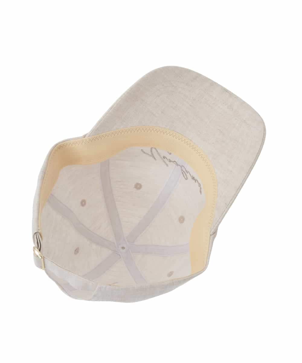 KS7GD02029 a.v.v(アー・ヴェ・ヴェ) リネンキャップ アイボリー