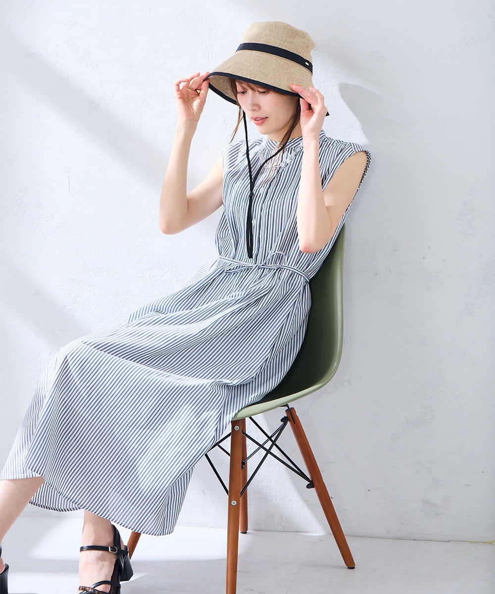 KS7GD03029 a.v.v(アー・ヴェ・ヴェ) 折り畳みブレードハット ベージュ