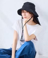 KS7GD04029 a.v.v(アー・ヴェ・ヴェ) 日よけ付きUVハット ブラウン