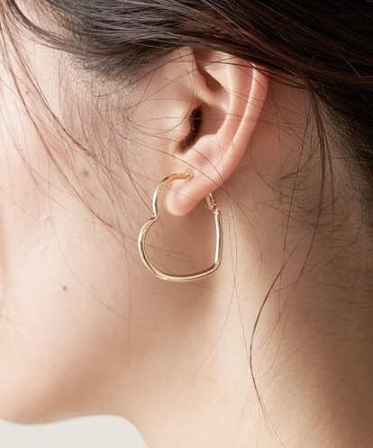 KSPAW13019 a.v.v ハートフープイヤリング