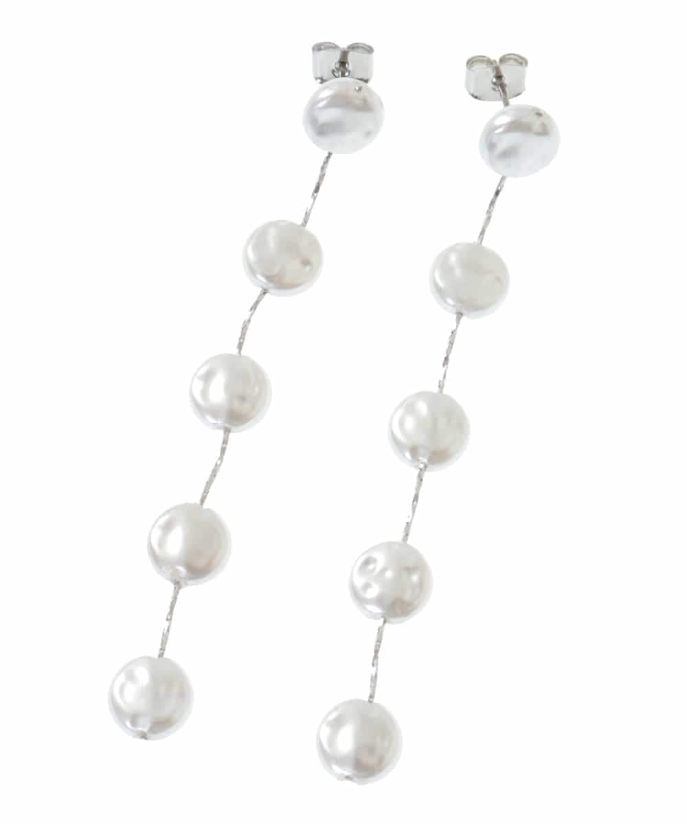 KSPJM03019 a.v.v(アー・ヴェ・ヴェ) パール調コインピアス ゴールド