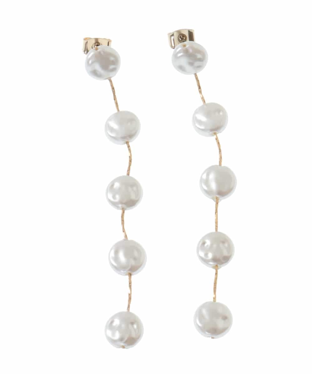 KSPJM03019 a.v.v(アー・ヴェ・ヴェ) パール調コインピアス ゴールド