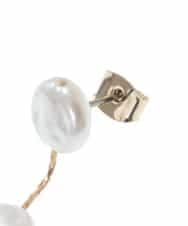 KSPJM03019 a.v.v(アー・ヴェ・ヴェ) パール調コインピアス ゴールド