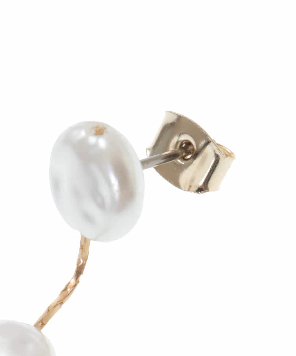 KSPJM03019 a.v.v(アー・ヴェ・ヴェ) パール調コインピアス ゴールド