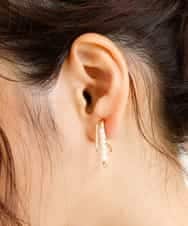 KSPJM08016 a.v.v(アー・ヴェ・ヴェ) パール調スクエアピアス ゴールド