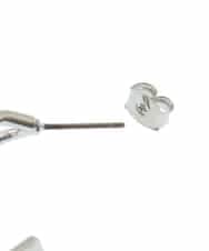 KSPJM08016 a.v.v(アー・ヴェ・ヴェ) パール調スクエアピアス シルバー