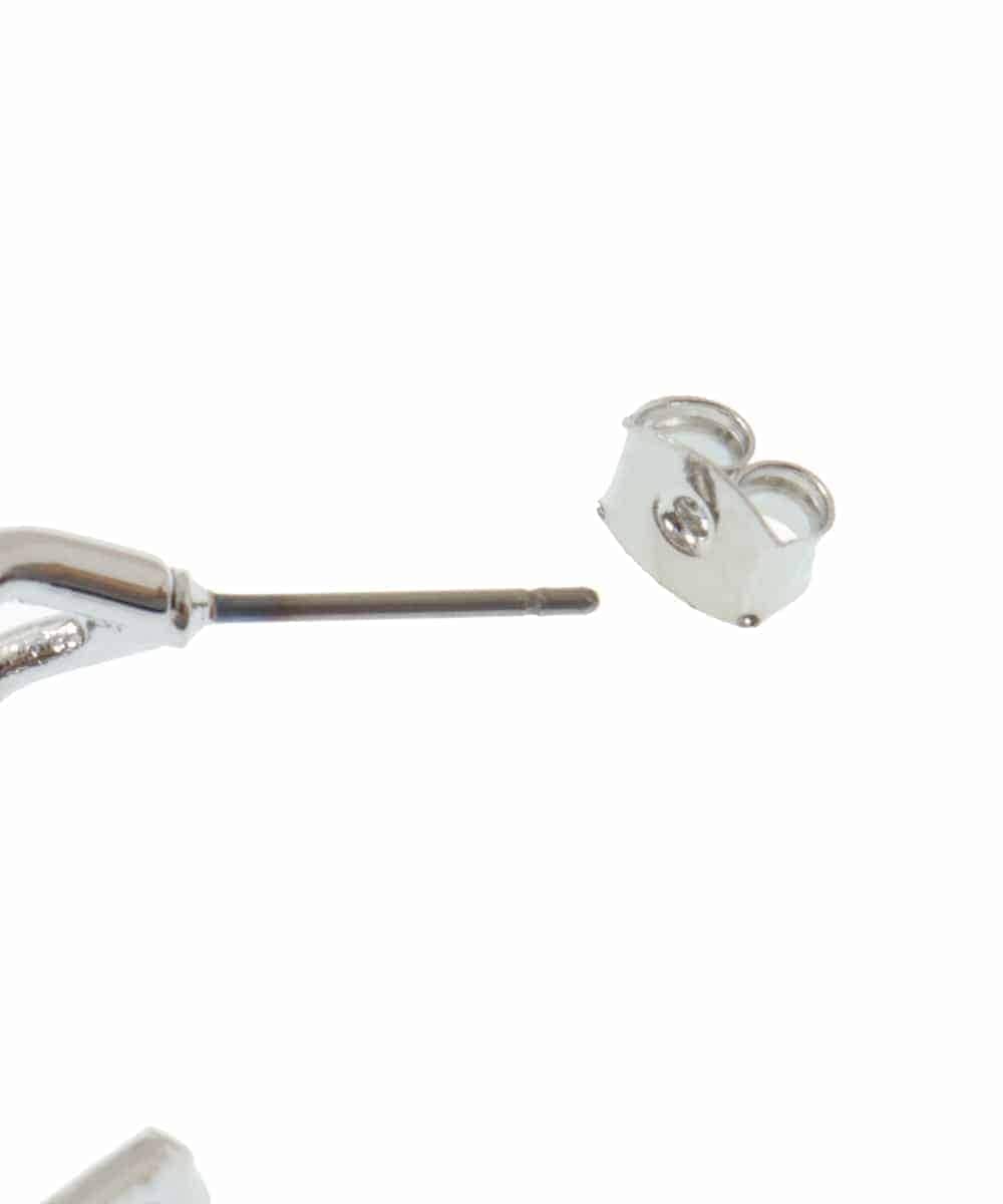 KSPJM08016 a.v.v(アー・ヴェ・ヴェ) パール調スクエアピアス シルバー