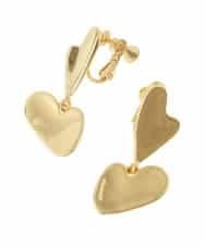KSPJQ13016 a.v.v(アー・ヴェ・ヴェ) 【EC販売不可】変形ハートイヤリング ゴールド
